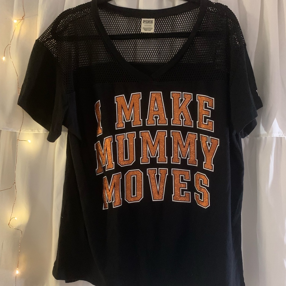 Victoria’s Secret Pink Rare I Make Mummy Moves Halloween Short Sleeve T-Shirt